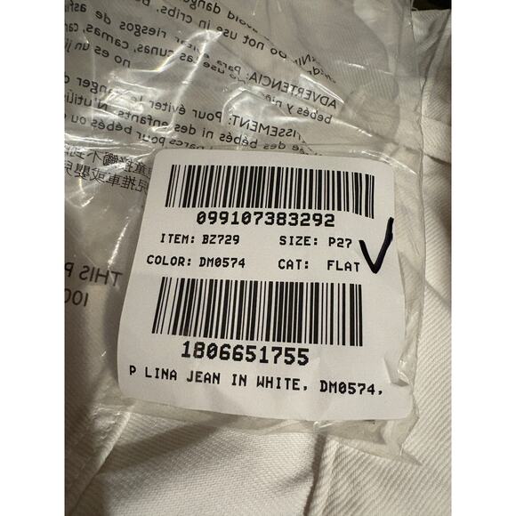 J Crew Sailor Relaxed Demi Boot Jeans 27P P27 27 White NWT Nautical J.Crew BZ729 - Picture 6 of 6